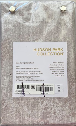 HUDSON PARK COLLECTION PIETRA STANDARD PILLOW SHAM LILAC NIP MSRP $115 - Picture 2 of 2