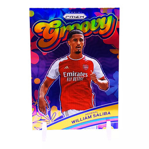 2023-24 Panini Prizm Premier League William Saliba Groovy Arsenal Case Hit