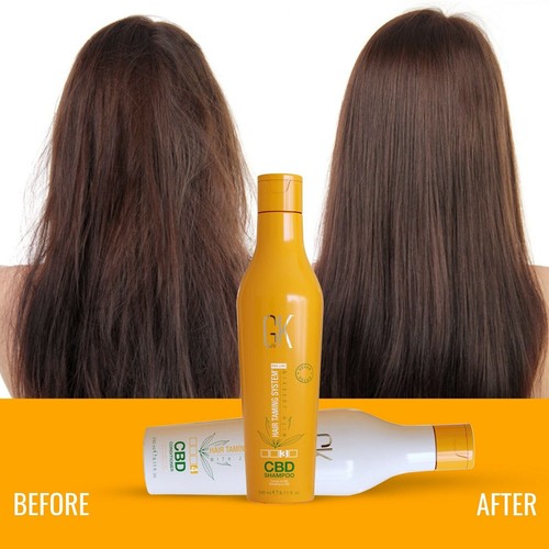 GK HAIR Women Men Hemp Shampoo Conditioner Dry Damage Sulfate Paraben Free 240ml - Picture 5 of 7