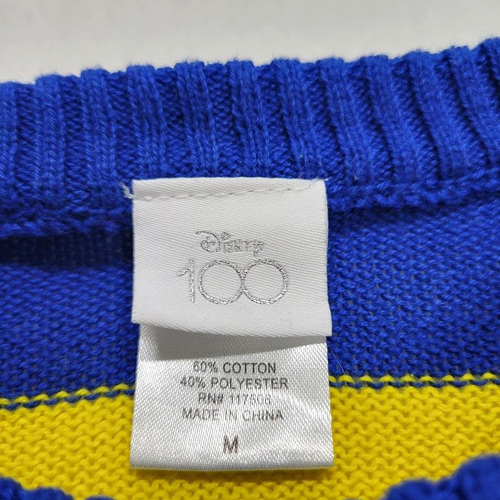 Mickey Mouse Sweater Youth Size Medium Retro Striped Reimagined Kids Disney 100 - Picture 3 of 7