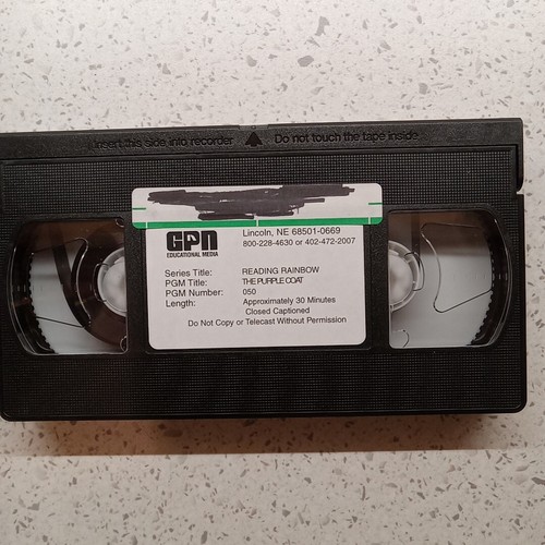 Reading Rainbow VHS "The Purple Coat" Episode #050/155 LeVar Burton ExLib - Picture 4 of 7