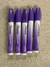 Lot of 5 Sharpie Water-Based Poster Paint Marker Medium Point Purple New