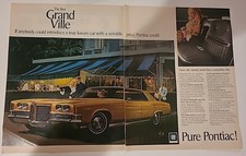Pontiac Grand Ville Print Ad Advertisement 1971 20x13