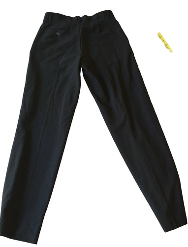 Chaps Boys CLASSIC FIT Black Dress Pants Polyester Flat Front Size 16 Regular - Picture 7 of 8