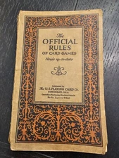 1926 The OFFICIAL RULES OF CARD GAMES  HOYLE UP TO DATE; Vintage PB 29th Edition