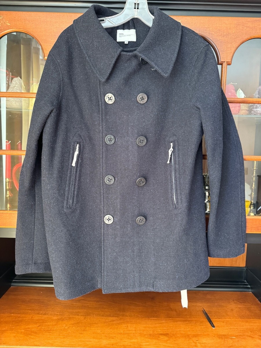 VISVIM P-coat LIEUTENANT NAVY