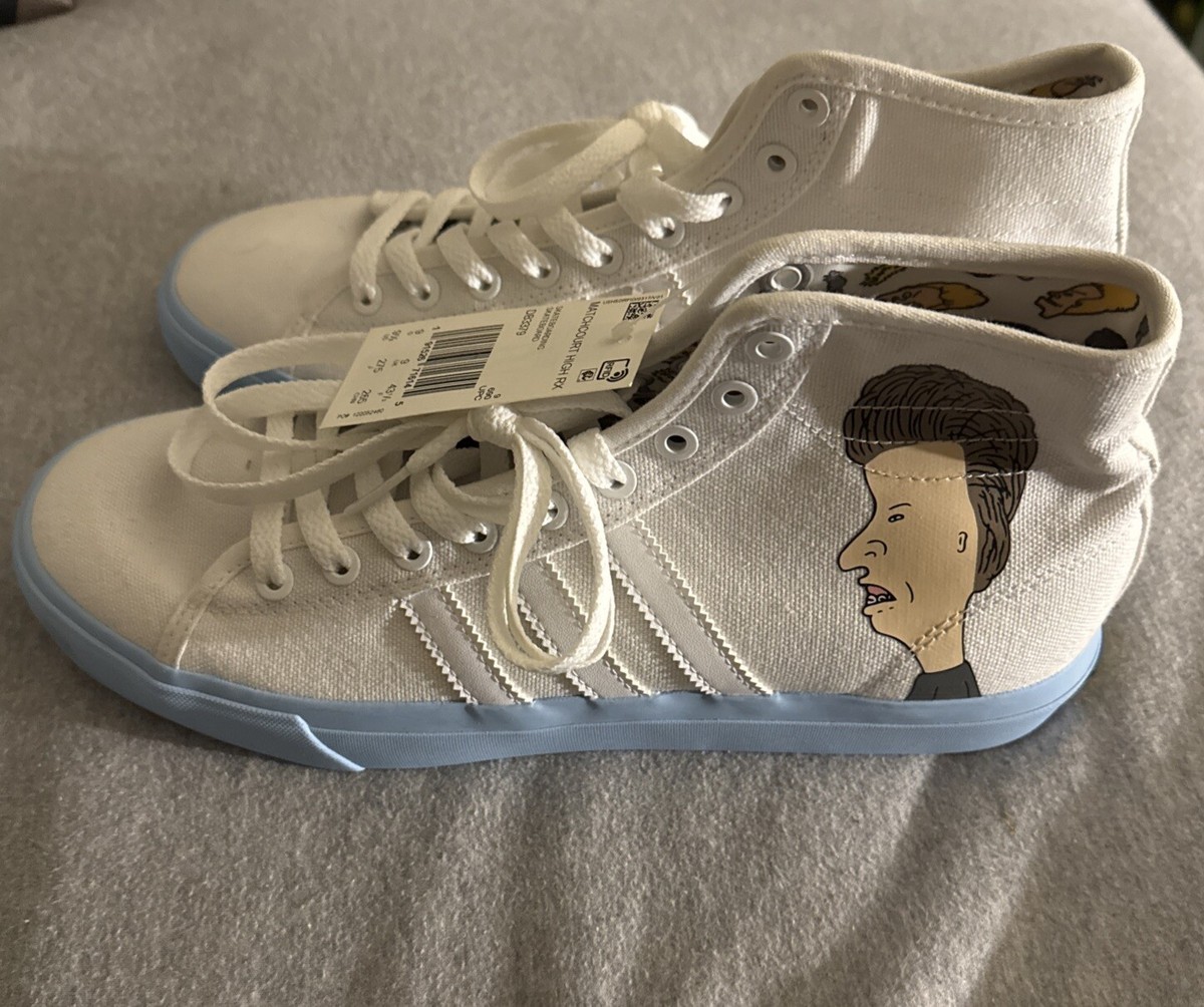 Size 9- adidas Beavis And Butt-Head x Matchcourt High Bevies Adidas Skateboarding Reveals Second  main image 4