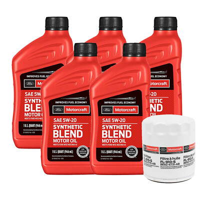 #ad #ad Motorcraft OEM Engine Oil Change SAE 5W 20 Kit For Ford Mercury L3 L4 $48.95
