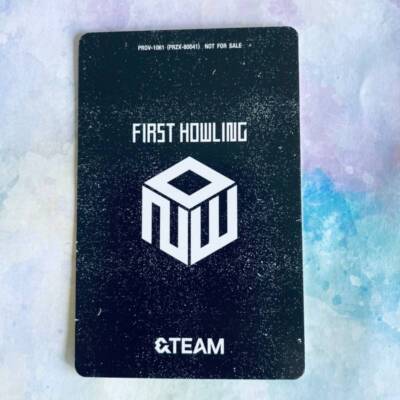 &TEAM First Howling : NOW 1st ALBUM photo card Weverse UMS andteam