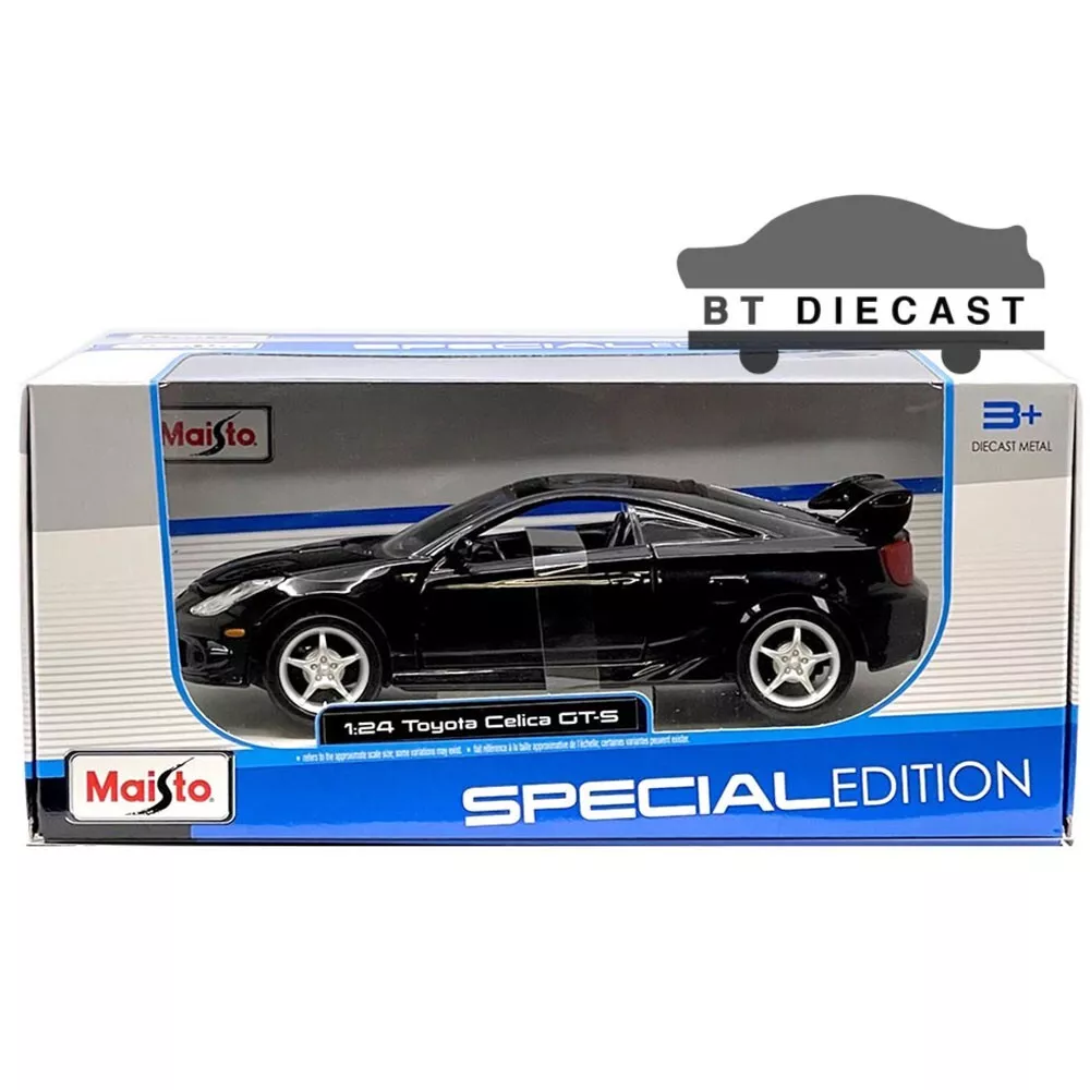 MAISTO SPECIAL EDITION TOYOTA CELICA GT-S 1/24 DIECAST MODEL CAR BLACK  31237 BK