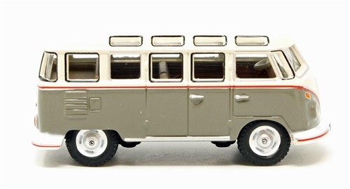 Ratón Oxford Diecast VW T1 Samba Bus Gris/Blanco Perla Escala 1/76 - Imagen 2 de 4