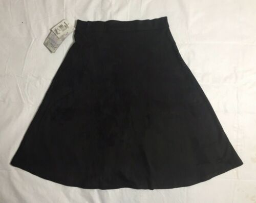 Harmony & Havoc Size Medium Skirt Black Moleskin Button Front A-Line Soft NWT - Picture 3 of 6
