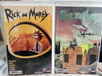 Rick and Morty Issue #29 Plus 1st Variant Bundle Signed By Sean Vanaman