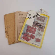 Simplicity 5311 Craft Sewing Pattern Quilted Sewing Accessories & Wall Hangings