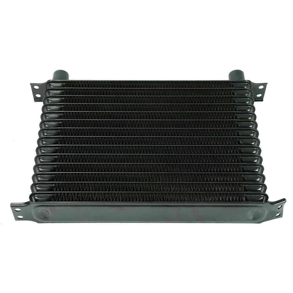 Universal 15 Row 10AN Aluminum Engine Transmission Oil Cooler And 7" Cooling Fan - Image 2 of 4