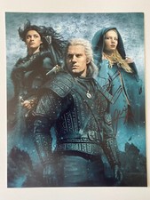 HENRY CAVILL & FREYA ALLAN Duo In Person Signed Autograph 20x25cm Witcher