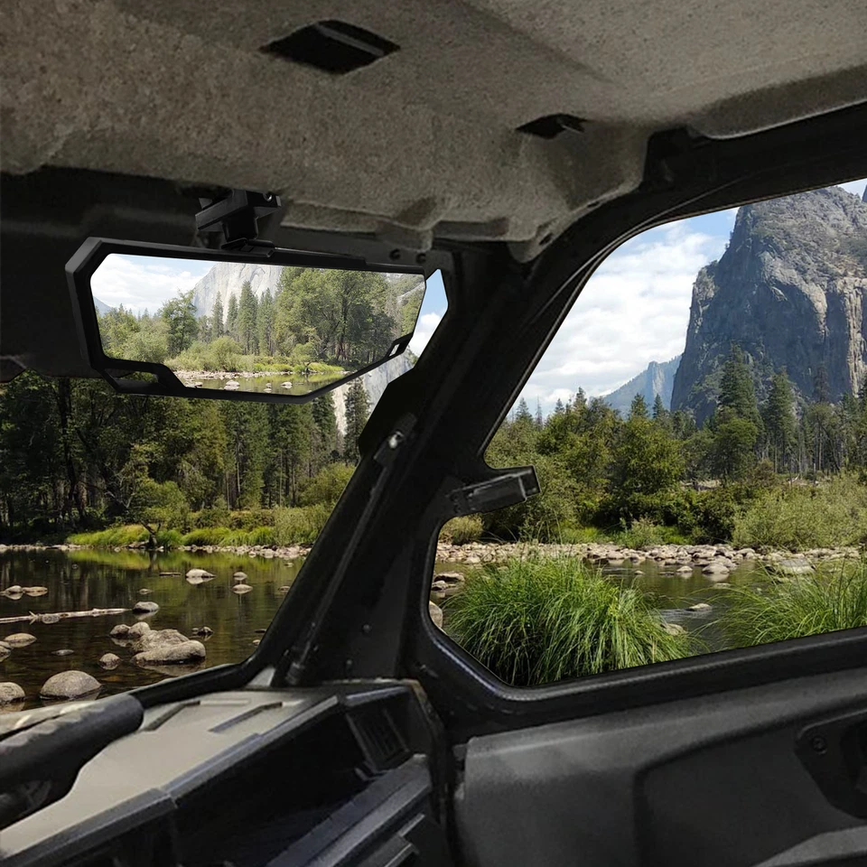 Adjustable Center Rear View Mirror For 2014-2025 Honda Pioneer 1000 700 520 500 - Image 2 of 4