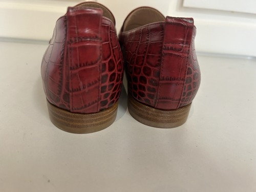 Conflict of Interest Women Loafer Leather Size 38 AU 7 Red New Made in Italy - Picture 7 of 14