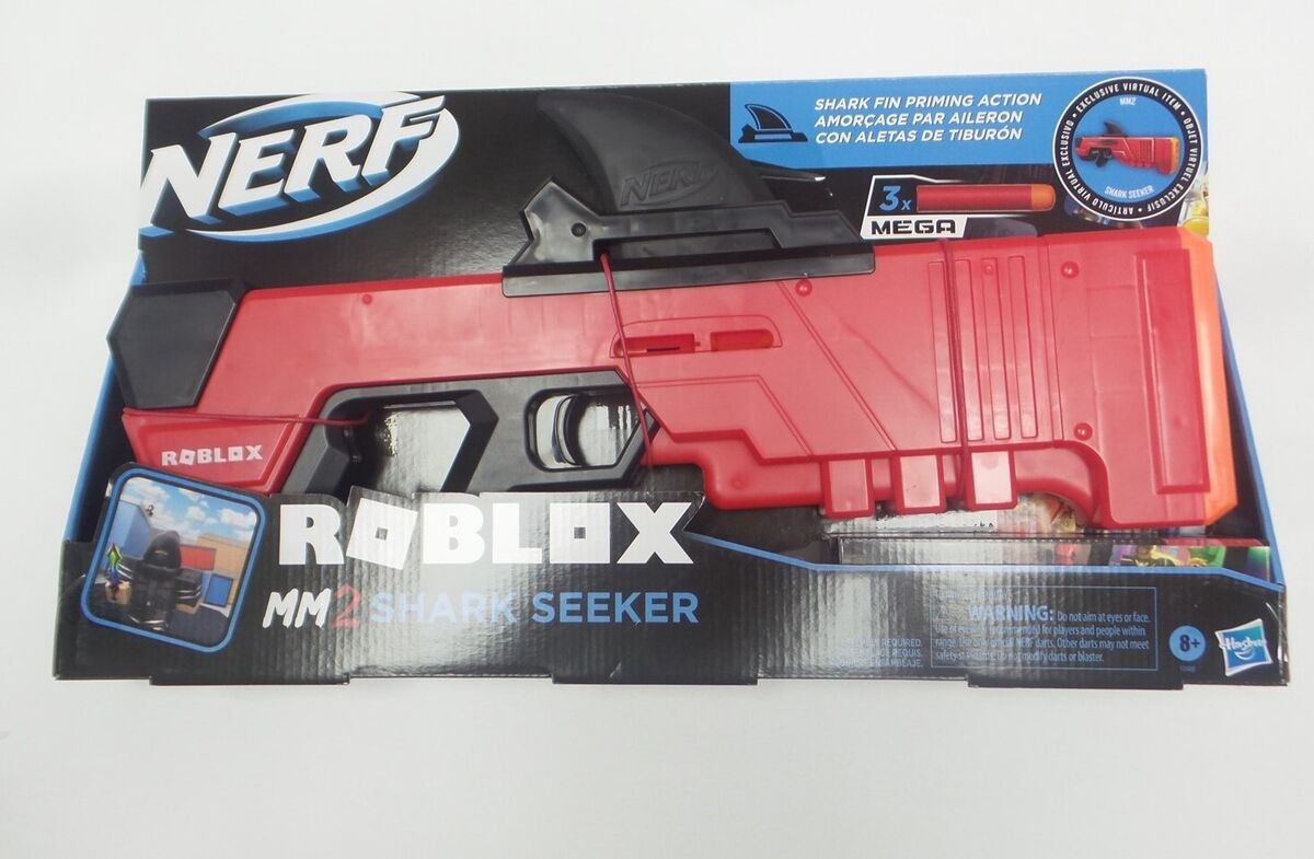 I REDEEMED NEW ROBLOX MM2 SHARK SEEKER NERF GUN 