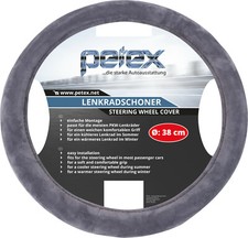 Lenkradschoner, Durchmesser 38 cm, TPE-Ring, grau - Lenkradbezug | PETEX