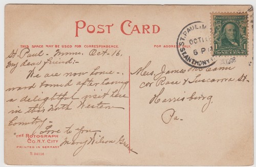 1908 New Federal Bldg & County Jail St. Paul Minnesota Vintage Postcard - Picture 2 of 2