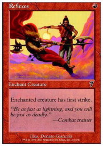 4x Reflexes MTG 7th Edition NM Magic Regular