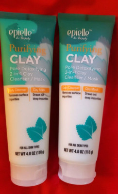 2 PACK EPIELLE PURIFIYING CLAY PORE DETOXIFYING CLEANSER  MASK, 4.0 OZ
