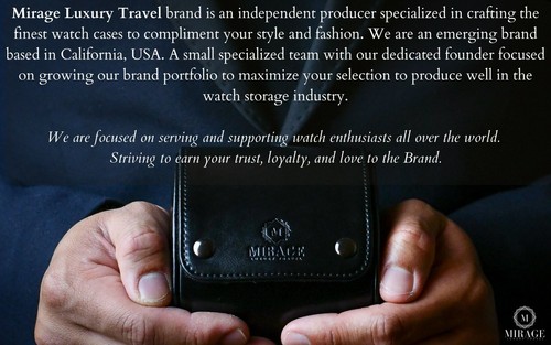 Watch Travel Case Leather Watch Case For Men Travel Watch Roll Case (VARIATIONS) - Picture 164 of 440