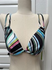 Sanctuary Womens Wavy Double-Strap Swim Bikini Top Multi Multiple Sizes MSRP 73