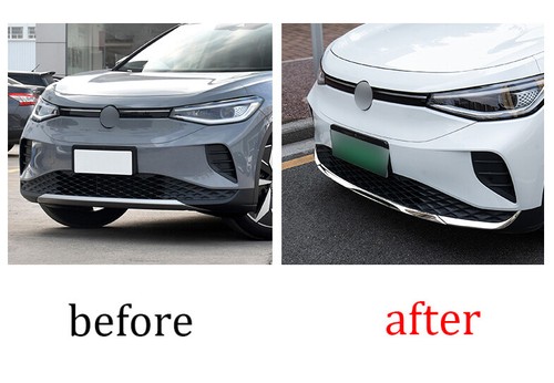 Stainless Front Bumper Lip Molding Cover Trim For Volkswagen ID.4 ID4 2022 Z - Picture 3 of 8