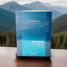 Al Haramain Unisex Amber Oud Aqua Dubai Extrait de Parfum Spray 2.5 oz New   