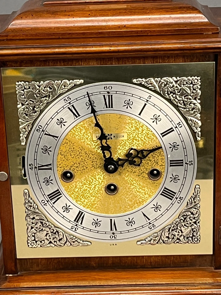 Timbre triple Howard Miller Franz Hermle Mvmt 340-020A, Alemania, 2 joyas Foto 4 de 4