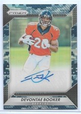 RARE 2016 PANINI PRIZM DEVONTAE BOOKER AUTO ROOKIE CARD ~ 01/25 UNIQUE ~ BRONCOS