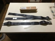 NEW 1990's FORD SEAT BELT ASSEMBLY MALE & FEMALE DARK GREY COMPLETE