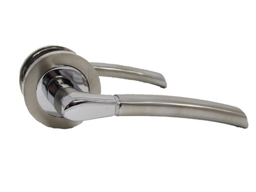 Epsom Door Handle Internal Chrome & Satin Duo Door Handles- 6 sets - Picture 9 of 9