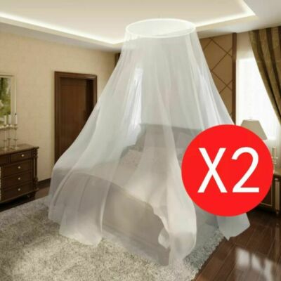 2er Set runde Moskitonetze - Schutz und Eleganz
