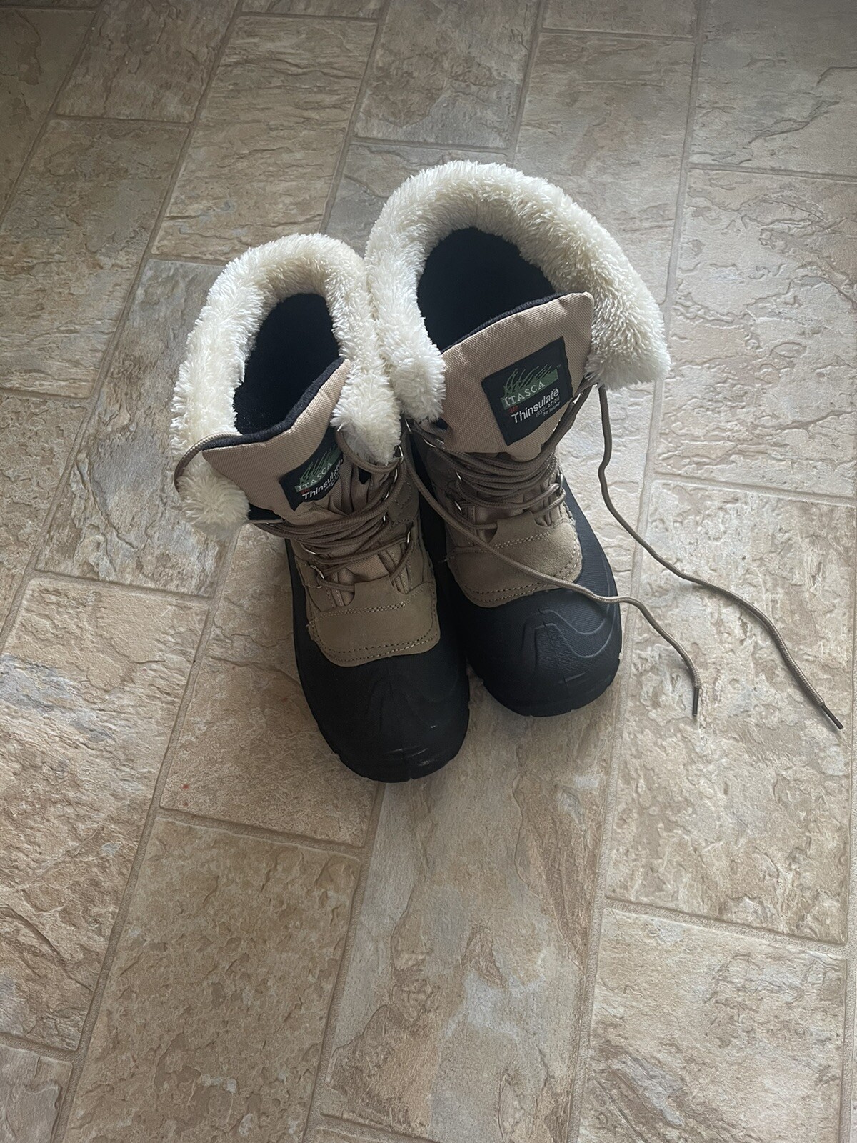 Waterproof Winter Boots, Size 