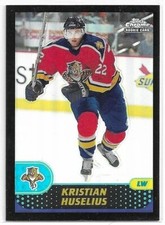 KRISTIAN HUSELIUS 2001-02 Topps Chrome REFRACTOR card #153 Florida Panthers NM