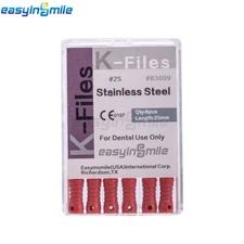Dental Endodontic K-File Stainless Steel Root Canal Hand Use Reamers 25MM 30Pack