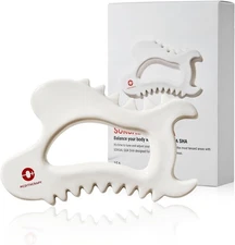 MEDITHERAPY SOKSAL GUASHA,Ceramic Gua Sha,Body Massage Tool, Korean Body Guasha