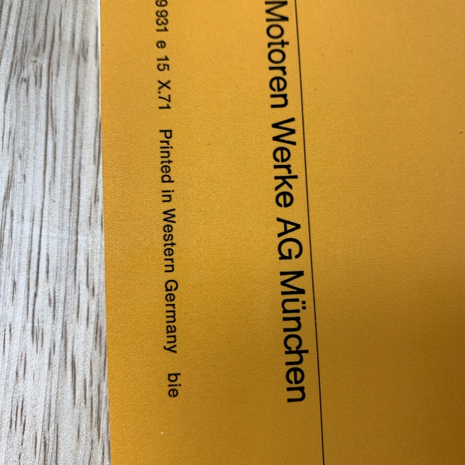 Manual del propietario BMW 1602, 1802, 2002, 2002 automático, 2002tii, vintage 1971 Foto 4 de 4