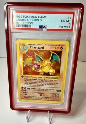 1999 Pokemon Base Set 1st Edition Shadowless Charizard THICK STAMP