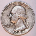 1955-P Washington Quarter - Very Fine - #2567EA