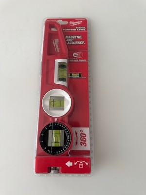 New Milwaukee 4932459096 Block Magnetic Shockproof Torpedo Level 25cm - Red