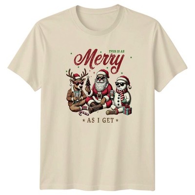 This Is As Merry As I Get Christmas Holidays Grafik T-Shirt Herren Damen