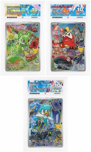 Pokemon Sprigatito Fuecoco Quaxly ACE 10 Sequential Paldea First Partner 3