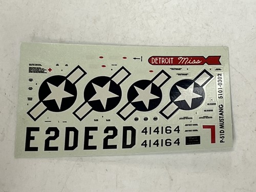 Monogram P-51D Mustang Decalbogen nur Maßstab 1:48