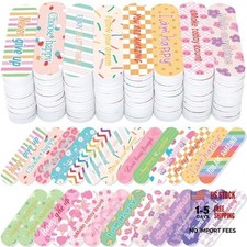 Paquete de mini limas de uñas a granel pequeñas tablas de esmeril de doble cara 200 mini estilo vivo