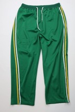 Vtg 90s Marithe Francois Girbaud Mens 3XL Spell Out Striped Wide Leg Sweatpants