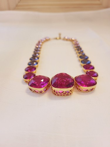 Swarovski - wunderschönes Collier, große Farbsteine, wie Neu - Bild 2 von 10